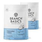 Branch Basics paquete frontal mostrando 120 pastillas y beneficio ecológico