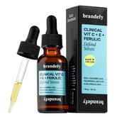 Brandefy frasco frontal mostrando etiqueta y beneficio luminosidad