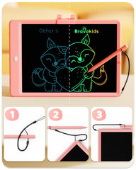 bravokids detalle de la pantalla LCD a color que protege la vista