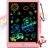 bravokids vista frontal de la tableta rosa, diseño ligero y seguro