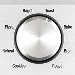 Breville BOV450XL cocinando pizza de 11 pulgadas, resultados dorados consistentes