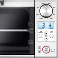 Breville BOV450XL interior con bandeja esmaltada, limpiado fácil y práctico