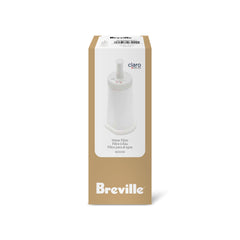Breville filtro junto a regla para escala, demuestra tamaño y compatibilidad