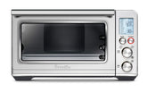 Breville vista frontal acero cepillado mostrando controles y diseño elegante, facilidad de uso