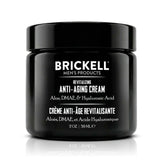 Brickell frasco frontal mostrando diseño y beneficios de antiedad