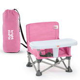 Bright Starts vista frontal del asiento plegado para transporte cómodo