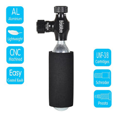 BriskMore insulated sleeve close-up protecting hands from cold cartridge