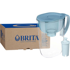Brita jarra Stone Blue frontal mostrando capacidad y diseño práctico
