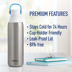 BRITA corte de la pared doble que mantiene el agua fría hasta 24 horas