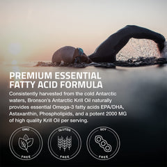 Bronson etiqueta nutricional visible con información de 2000 mg por porción