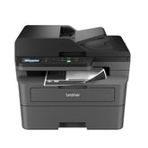 Brother DCP-L2640DW vista frontal mostrando diseño compacto y accesibilidad
