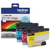Brother pack LC406 frontal mostrando envase y colores para reposición rápida