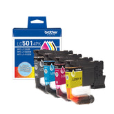 Brother pack LC5014PK frontal del empaque mostrando colores y compatibilidad, garantía de calidad
