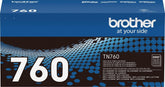Brother TN760 frente del empaque mostrando marca y rendimiento 3000 páginas