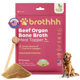 brothhh empaque frontal que muestra topper nutritivo y beneficio de sabor