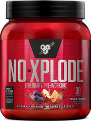 BSN frente del envase Fruit Punch mostrando 30 servicios y diseño atractivo