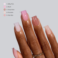BTArtboxnails muestra de 16 talles para ajuste instantáneo y cómodo