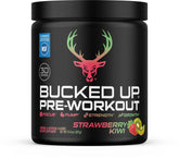 Bucked Up vista frontal del envase mostrando la marca y sabor