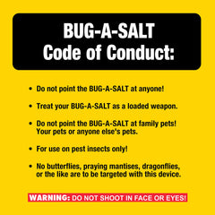 BUG-A-SALT cañón con mira Patridge, mejor puntería a distancias cortas para impactar insectos