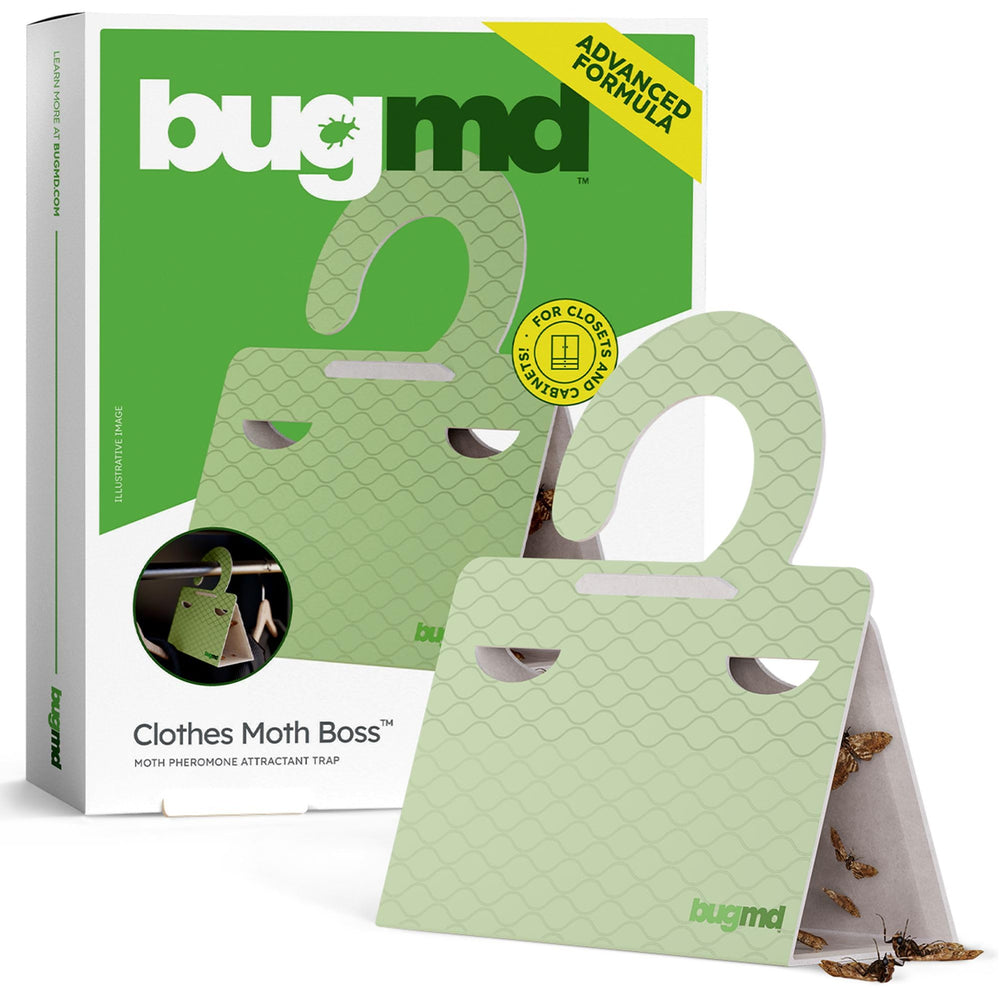 BugMD frontal del paquete mostrando seis trampas y beneficios prácticos
