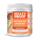 Bulletproof envase frontal mostrando la marca y beneficios en etiqueta