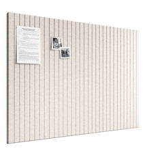 Bumusty vista frontal del conjunto de azulejos mostrando el color oatmeal y beneficios organizativos