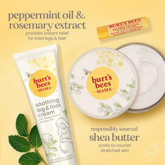 Burt's Bees belly butter texture close-up highlighting rich moisturizing feel