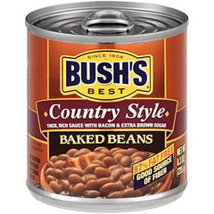 Bush's Best frijoles servidos en plato como guarnición sabrosa para parrilla