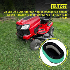 Butom filtro de aire detalle del material plisado para mejor filtración del motor