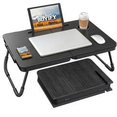 BUYIFY mesa plegable vista frontal, superficie amplia y estable