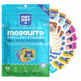 BUZZPATCH paquete frontal mostrando 48 parches y fácil transporte