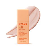 BYOMA frasco adelante mostrando diseño y protección ligera