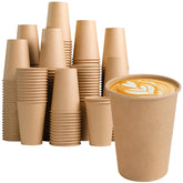 BYSNOW vaso kraft 12 oz vista frontal útil para servir bebidas