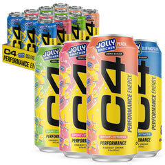 C4 front packaging showing 12-pack, C4 energy and convenience