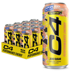 C4 lata frontal del pack 12 con sabores JOLLY RANCHER y energía instantánea