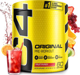 C4 envase frontal Fruit Punch mostrando diseño y claridad de marca