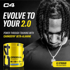 C4 Original mixed drink in glass showing refreshing preworkout boost
