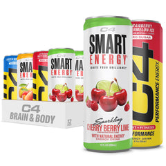 C4 pack frontal de 12 latas mostrando variedad de sabores y conveniencia