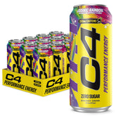 C4 front can showing Cosmic Rainbow label and zero sugar benefit