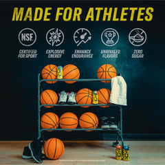 C4 performance open can pouring into glass showing refreshing energy boost