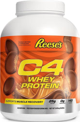 C4 envase REESE'S frente mostrando etiqueta y beneficio de 25 g proteína