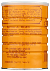 Cafe Du Monde detalle de etiqueta con marca y origen reconocido