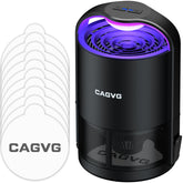 CAGVG trampa frontal negra mostrando diseño elegante y discreto