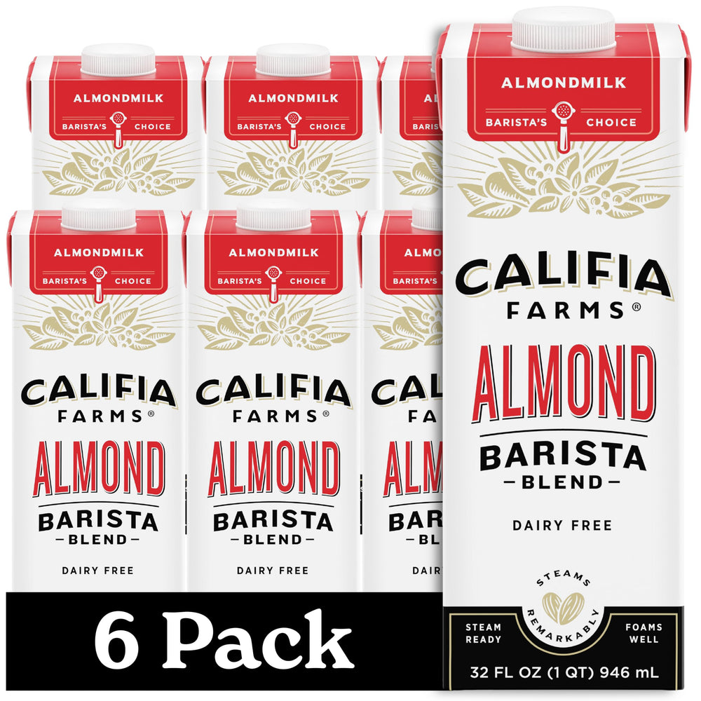 Califia Farms frente del empaque mostrando tamaño 32 oz y beneficios
