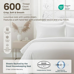 California Design Den detalle de la textura sateen 600 hilos, tacto suave
