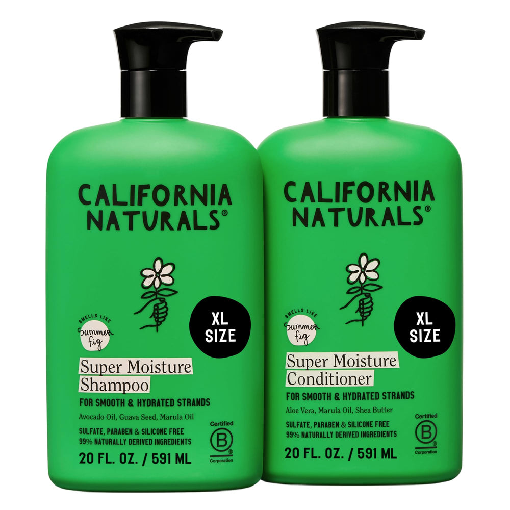 California Naturals frente del set muestra embalaje y beneficios hidratantes