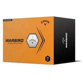 Callaway Warbird frente del empaque mostrando pack de 24 y conveniencia