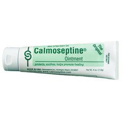 Calmoseptine textura en primer plano ungüento espeso que muestra efecto barrera y protección