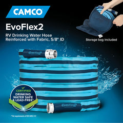 Camco EvoFlex2 fabric jacket close-up highlighting durability