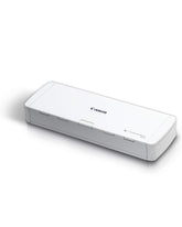 Canon imageFORMULA R10 vista frontal portátil y compacta, ahorro de espacio